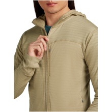 Icebreaker Fleecejacke Descender Merino Blend 300 RealFleece mit Kapuze (Merinowolle, atmungsaktiv) sandbraun Herren